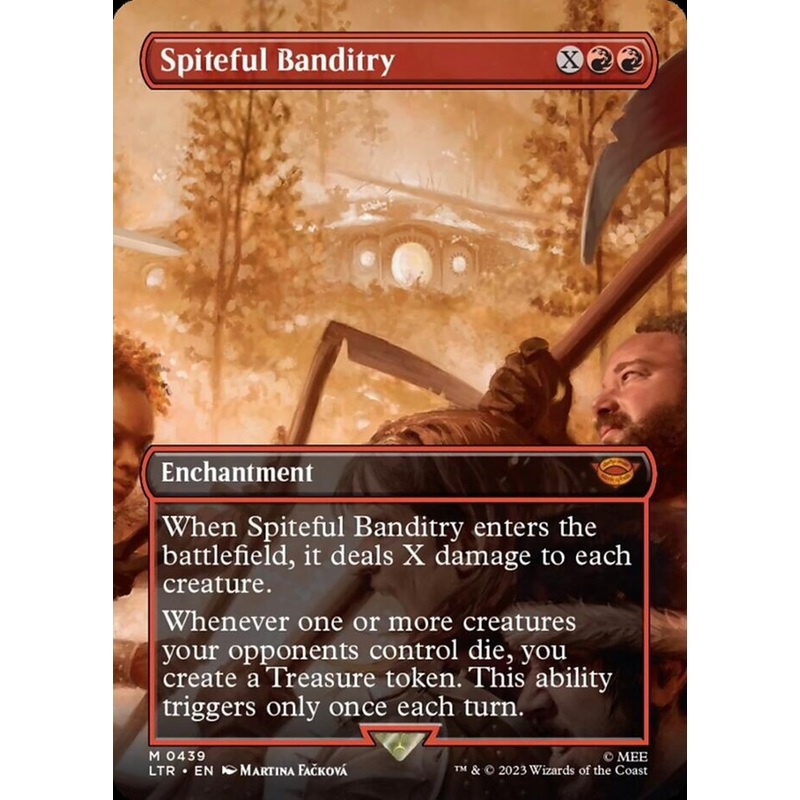 Spiteful Banditry (Borderless Alternate Art) [The Lord of the Rings: Tales of Middle-Earth]