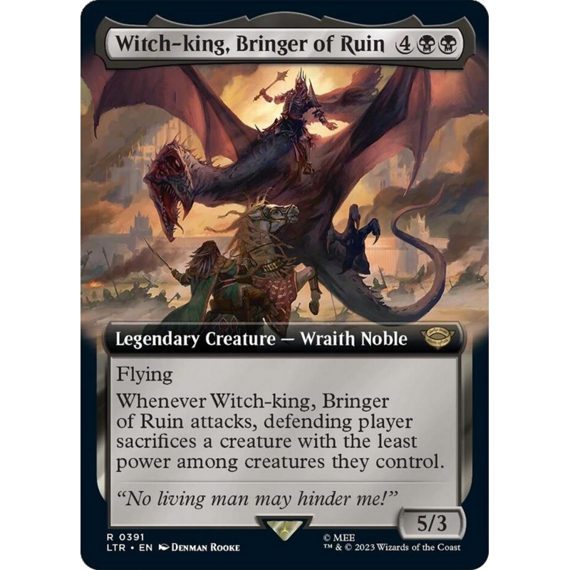 Witch-king, Bringer of Ruin (Extended Alternate Art) [The Lord of the Rings: Tales of Middle-Earth]