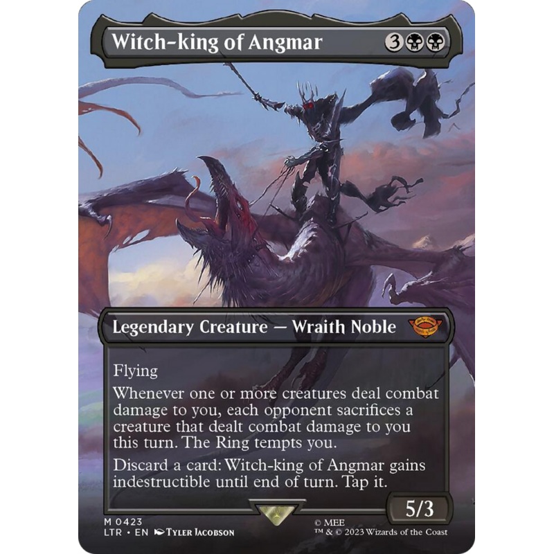 Witch-king of Angmar (Borderless Alternate Art) [The Lord of the Rings: Tales of Middle-Earth]