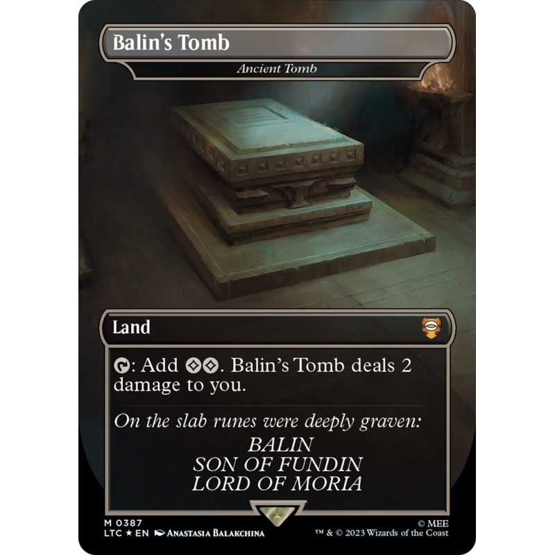 Balin's Tomb - Ancient Tomb (Surge Foil Realms and Relics) [The Lord of the Rings: Tales of Middle-Earth Commander]