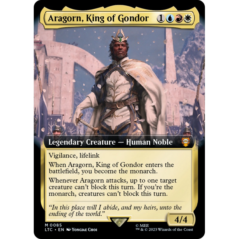 Aragorn, King of Gondor (Extended Art) [The Lord of the Rings: Tales of Middle-Earth Commander]