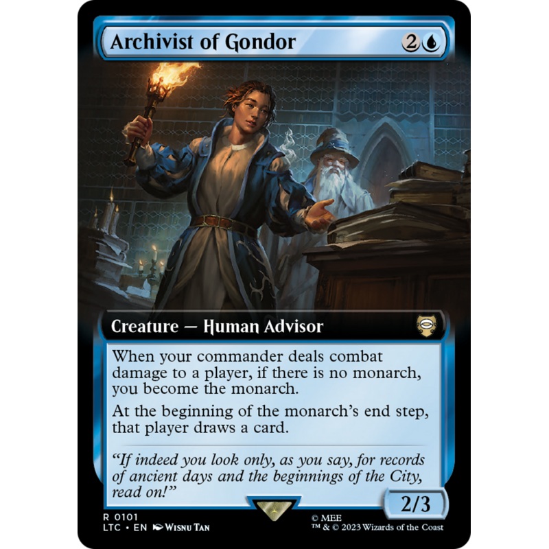 Archivist of Gondor (Extended Art) [The Lord of the Rings: Tales of Middle-Earth Commander]