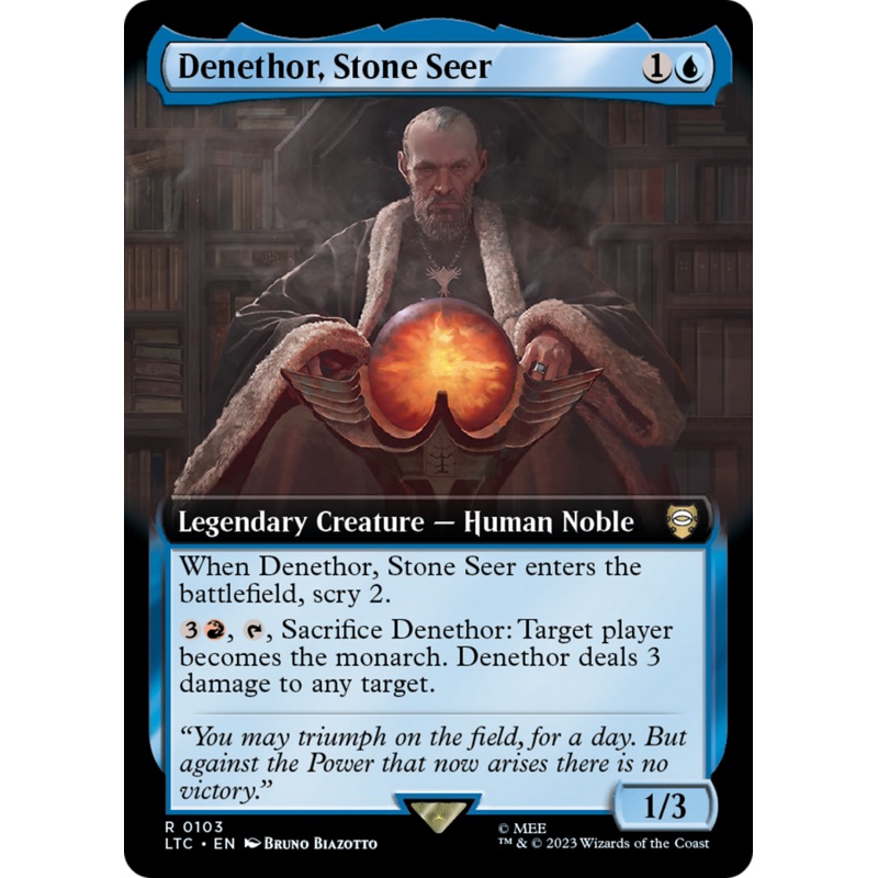 Denethor, Stone Seer (Extended Art) [The Lord of the Rings: Tales of Middle-Earth Commander]