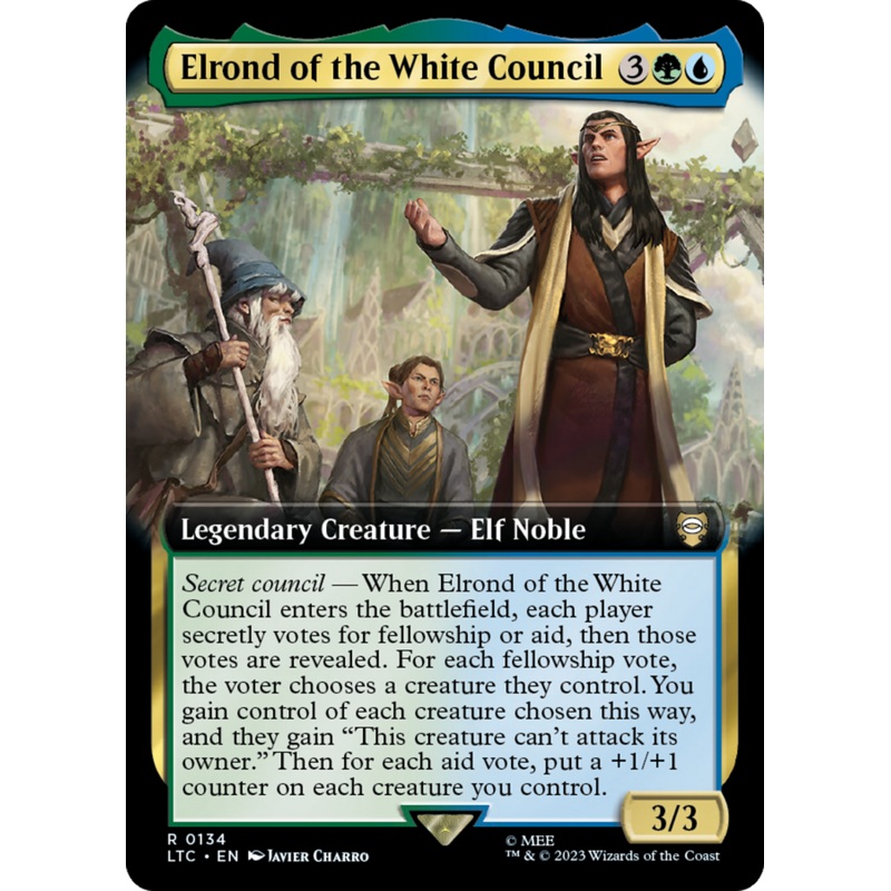 Elrond of the White Council (Extended Art) [The Lord of the Rings: Tales of Middle-Earth Commander]