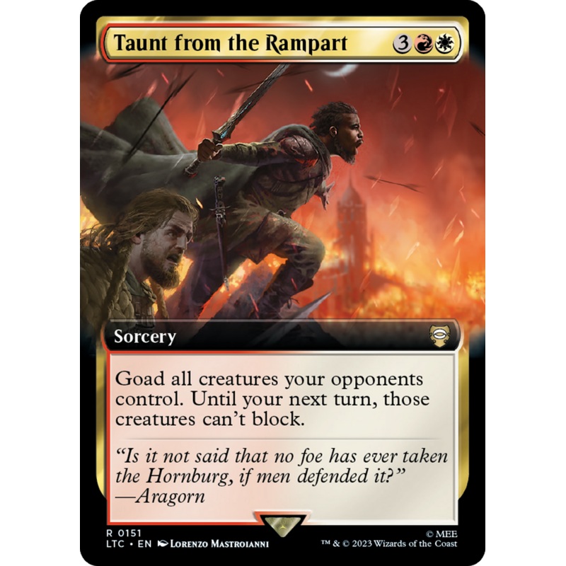 Taunt from the Rampart (Extended Art) [The Lord of the Rings: Tales of Middle-Earth Commander]