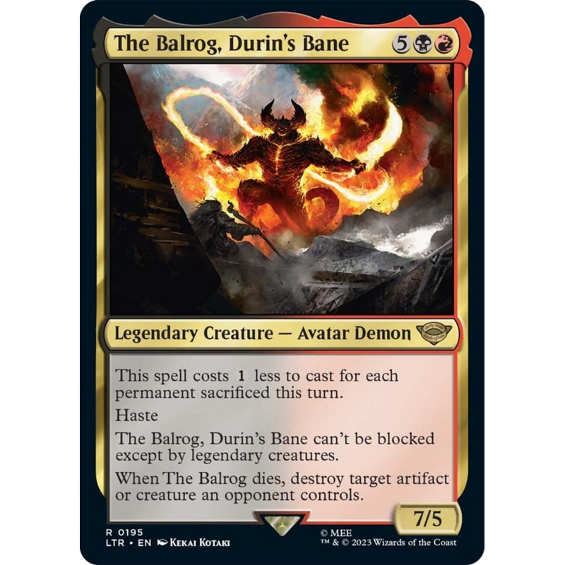 The Balrog, Durin's Bane [The Lord of the Rings: Tales of Middle-Earth]