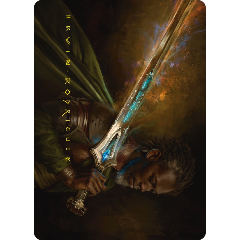 Anduril, Flame of the West Art Card (Gold-Stamped Signature) [The Lord of the Rings: Tales of Middle-earth Art Series]