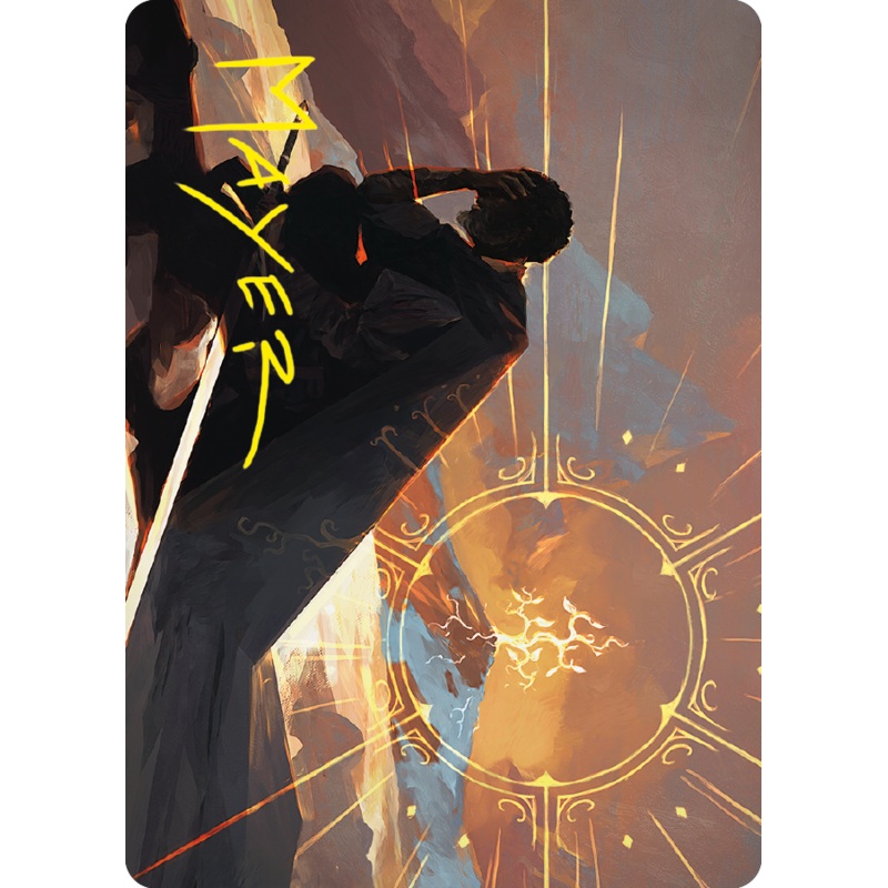 Aragorn, the Uniter Art Card (Gold-Stamped Signature) [The Lord of the Rings: Tales of Middle-earth Art Series]