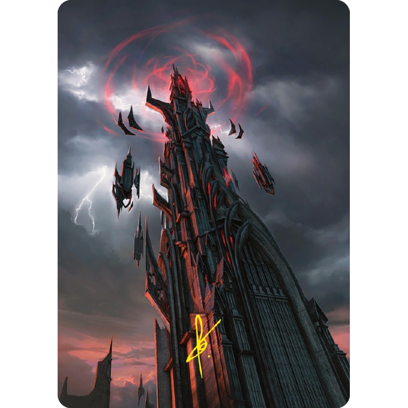 Barad-dur Art Card (Gold-Stamped Signature) [The Lord of the Rings: Tales of Middle-earth Art Series]