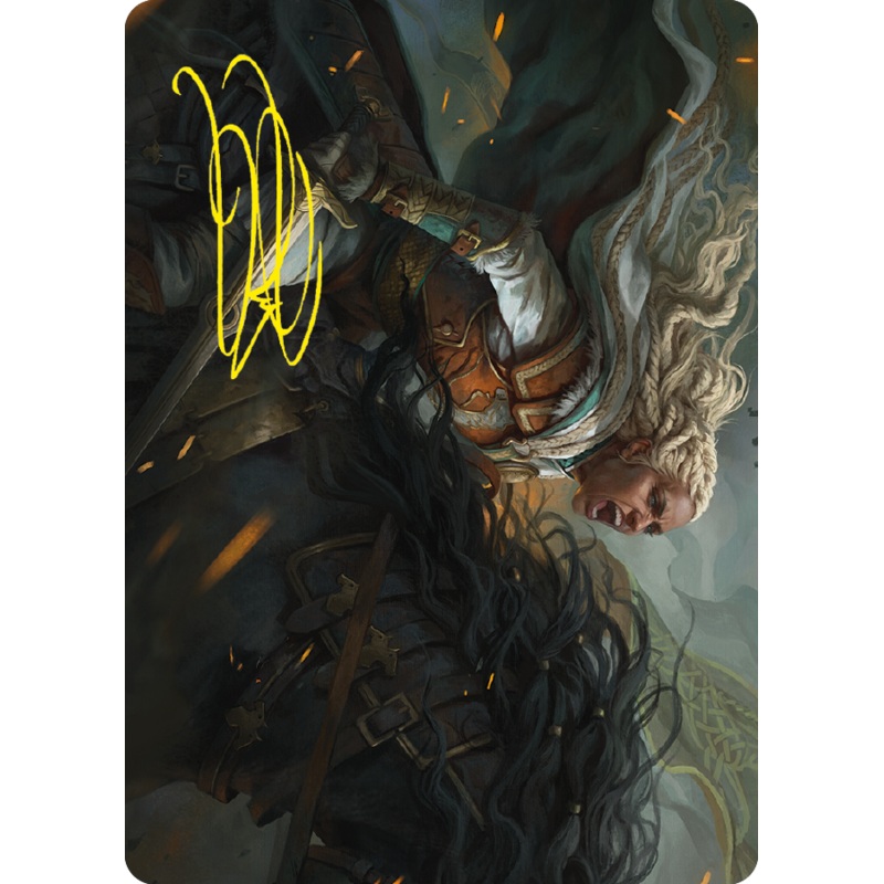 Eowyn, Fearless Knight Art Card (Gold-Stamped Signature) [The Lord of the Rings: Tales of Middle-earth Art Series]