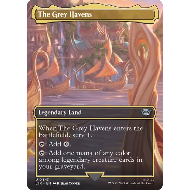 The Grey Havens (Borderless Alternate Art) [The Lord of the Rings: Tales of Middle-Earth]