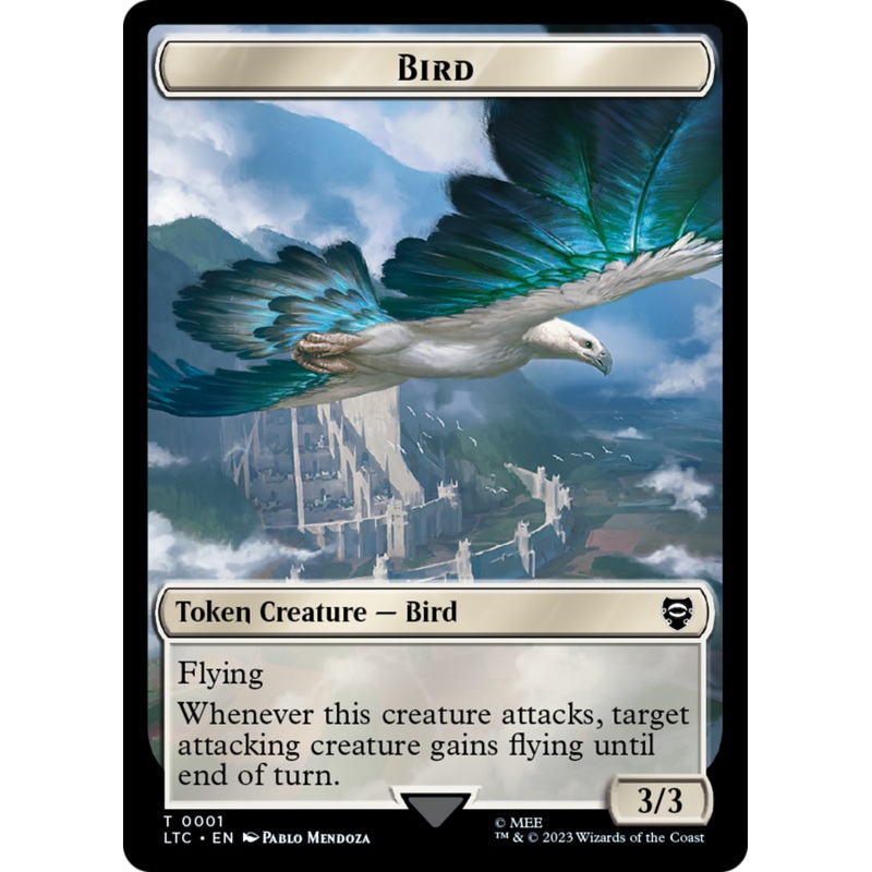 Bird // Goat Token [The Lord of the Rings: Tales of Middle-Earth Commander Tokens]