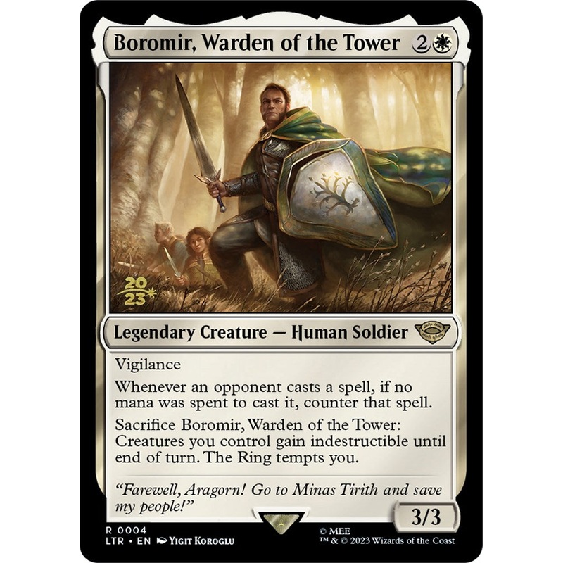 Boromir, Warden of the Tower [The Lord of the Rings: Tales of Middle-Earth Prerelease Promos]