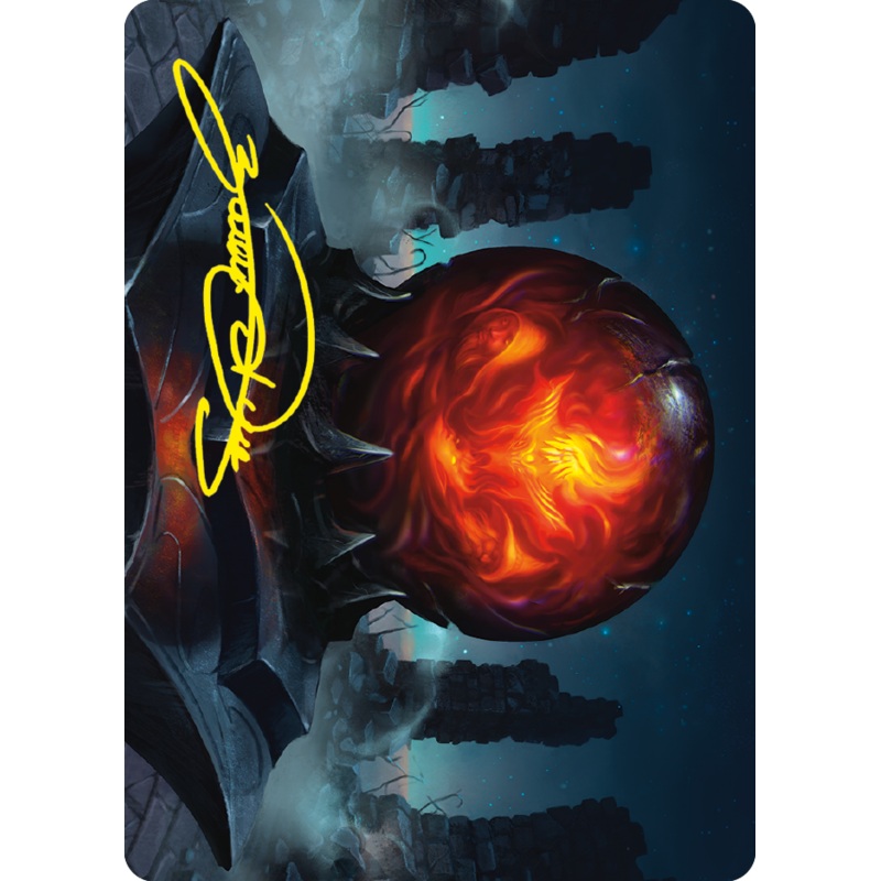 Commander's Sphere Art Card (Gold-Stamped Signature) [The Lord of the Rings: Tales of Middle-earth Art Series]