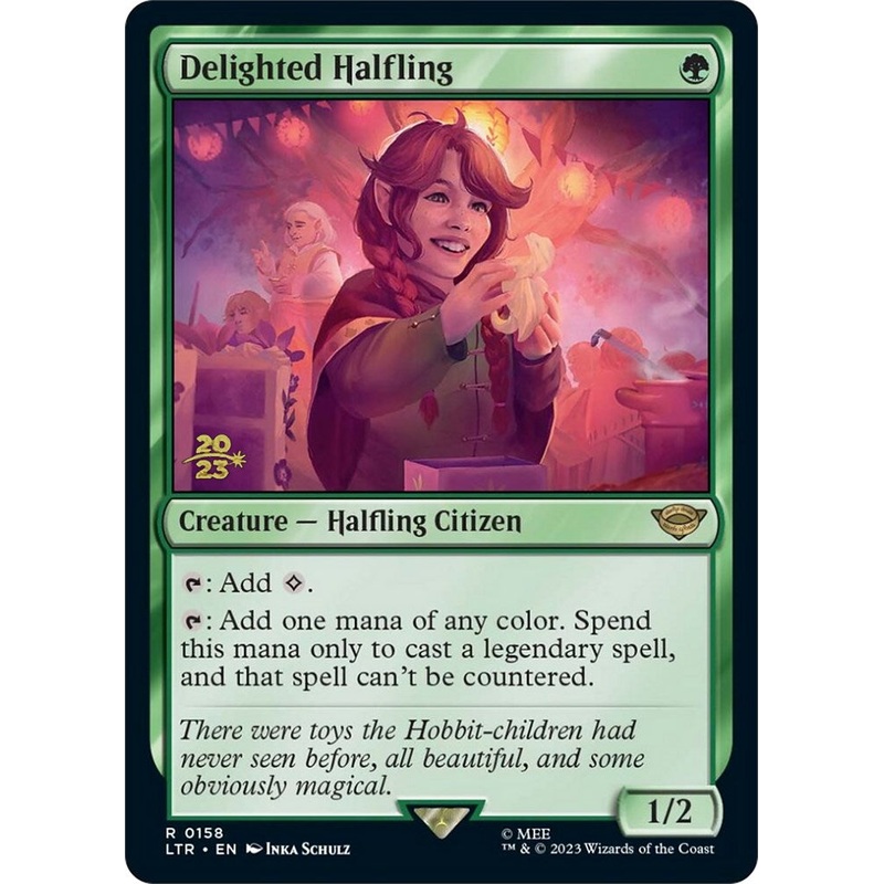 Delighted Halfling [The Lord of the Rings: Tales of Middle-Earth Prerelease Promos]