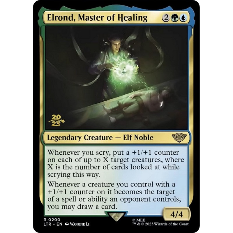 Elrond, Master of Healing [The Lord of the Rings: Tales of Middle-Earth Prerelease Promos]