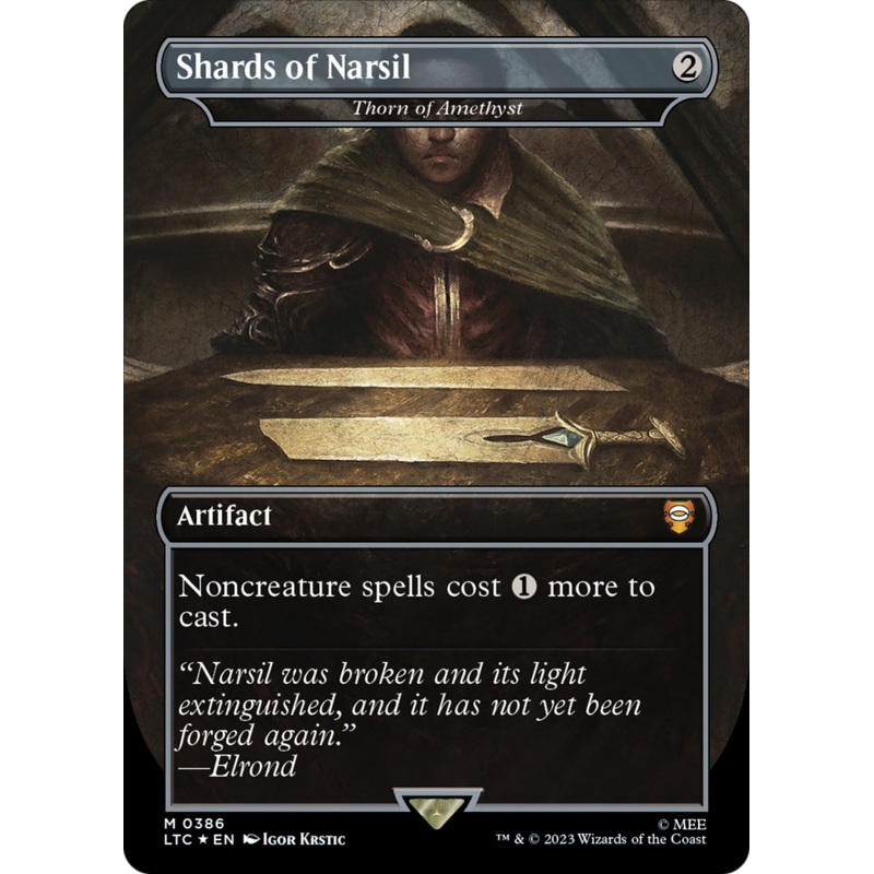 Shards of Narsil - Thorn of Amethyst (Surge Foil Realms and Relics) [The Lord of the Rings: Tales of Middle-Earth Commander]