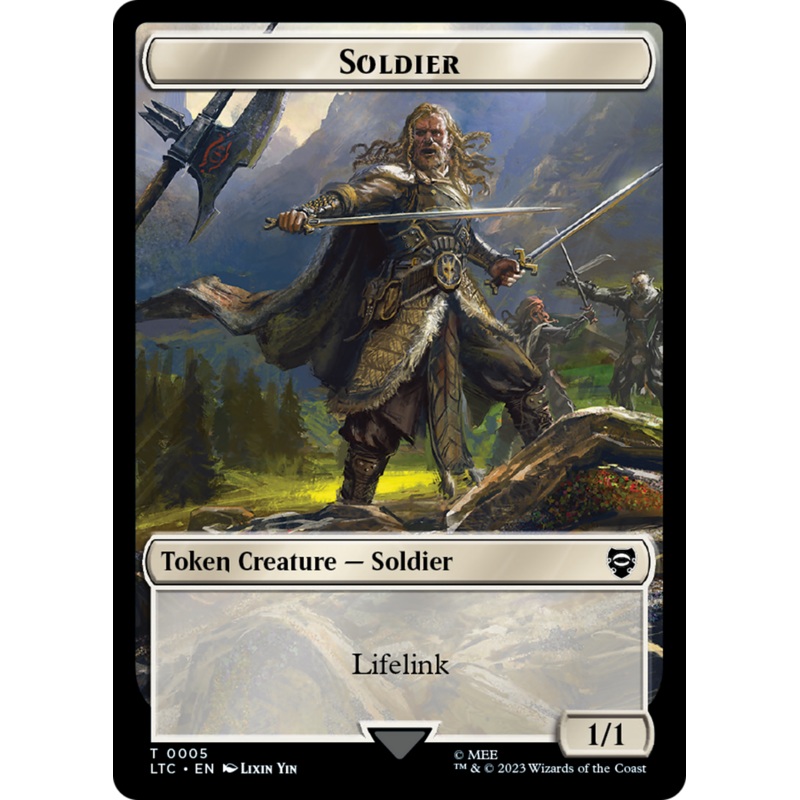 Soldier // Food Token [The Lord of the Rings: Tales of Middle-Earth Commander Tokens]