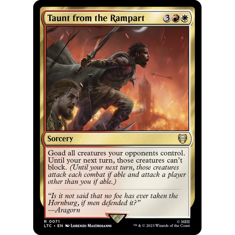 Taunt from the Rampart [The Lord of the Rings: Tales of Middle-Earth Commander]