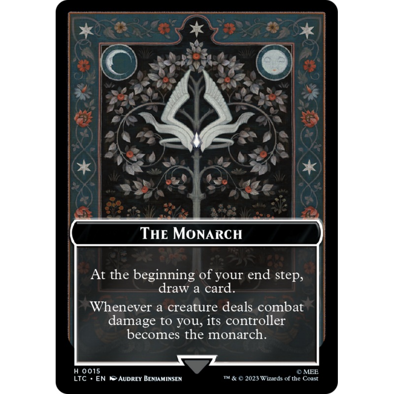 The Monarch // Treasure Double-Sided Token [The Lord of the Rings: Tales of Middle-Earth Commander Tokens]