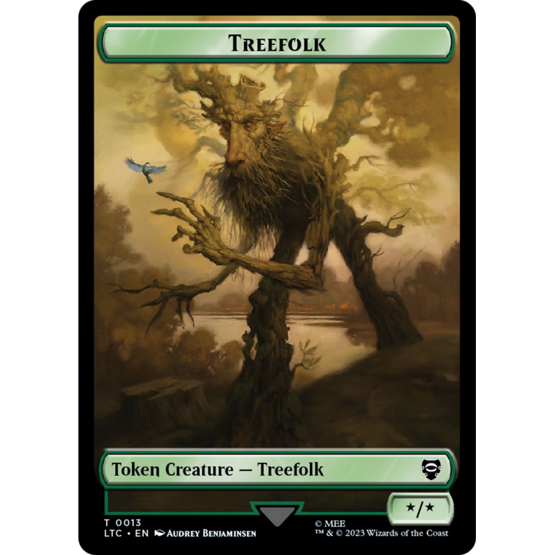 Treefolk // Food Token [The Lord of the Rings: Tales of Middle-Earth Commander Tokens]