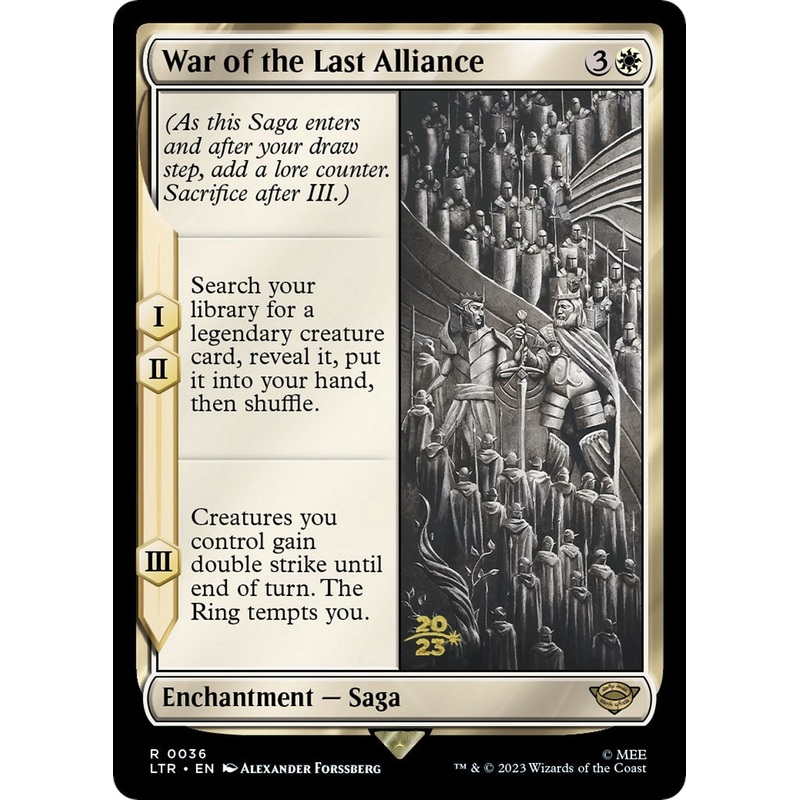 War of the Last Alliance [The Lord of the Rings: Tales of Middle-Earth Prerelease Promos]