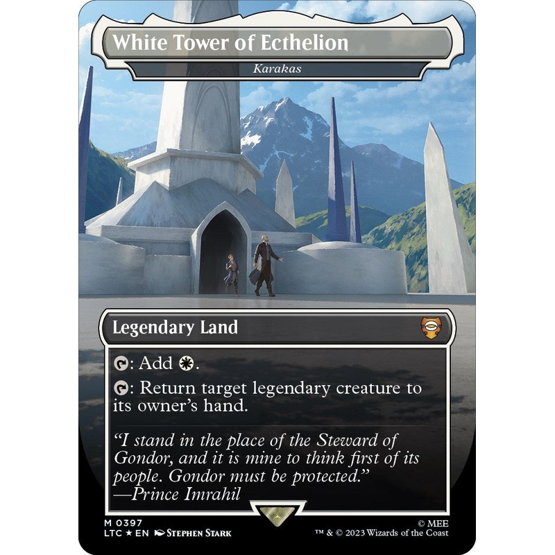 White Tower of Ecthelion - Karakas (Surge Foil Realms and Relics) [The Lord of the Rings: Tales of Middle-Earth Commander]