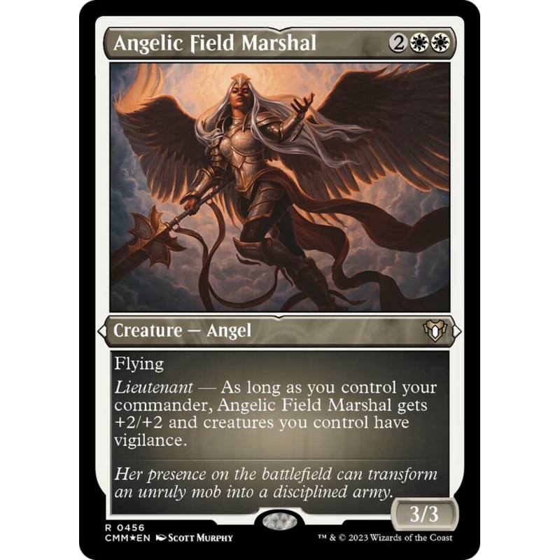 Angelic Field Marshal (Foil Etched) [Commander Masters]