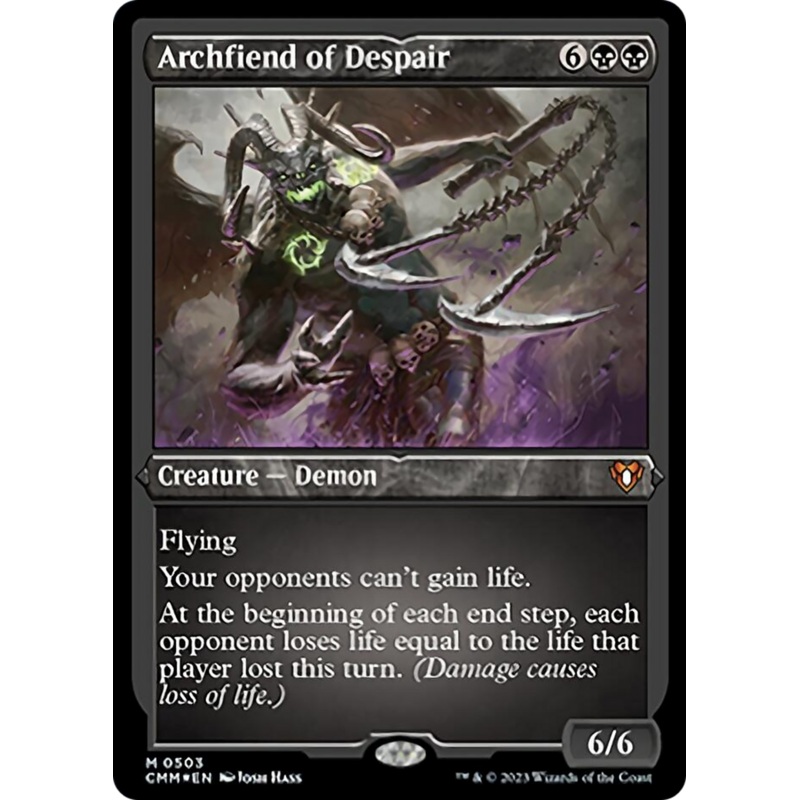Archfiend of Despair (Foil Etched) [Commander Masters]
