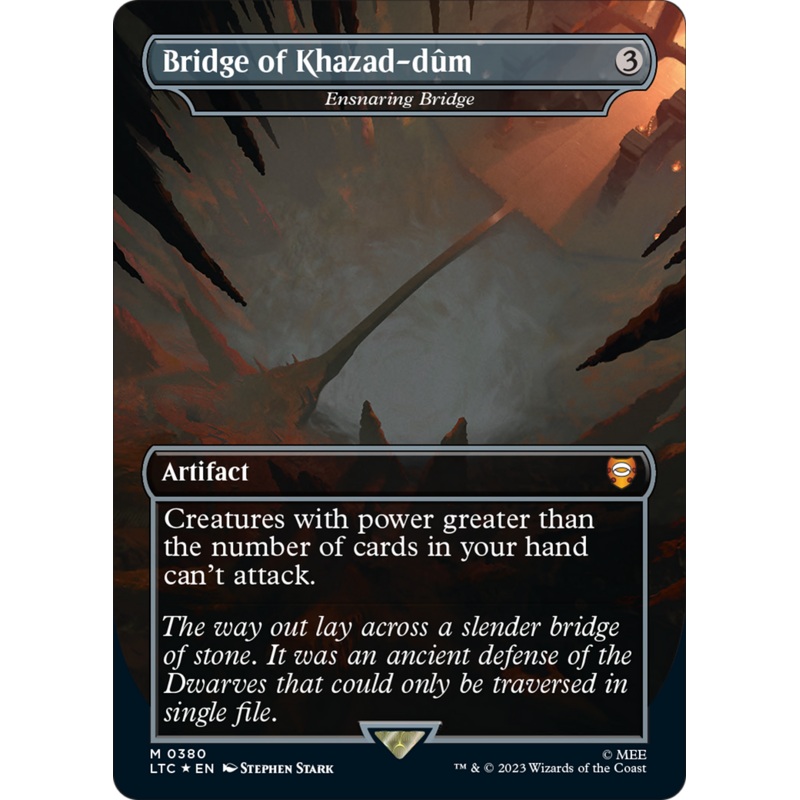 Bridge of Khazad-dum - Ensnaring Bridge (Surge Foil Realms and Relics) [The Lord of the Rings: Tales of Middle-Earth Commander]
