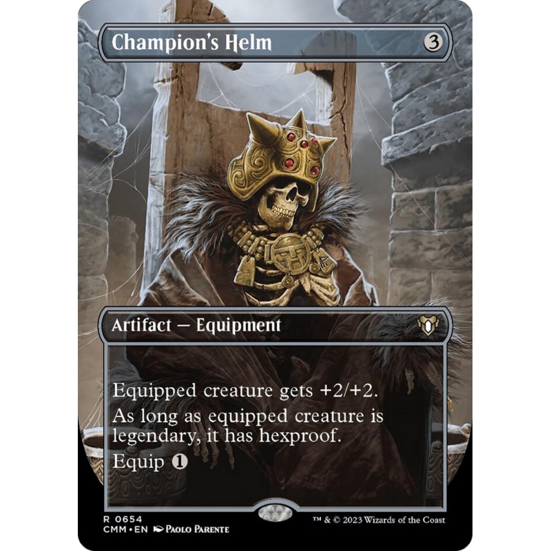 Champion's Helm (Borderless Alternate Art) [Commander Masters]