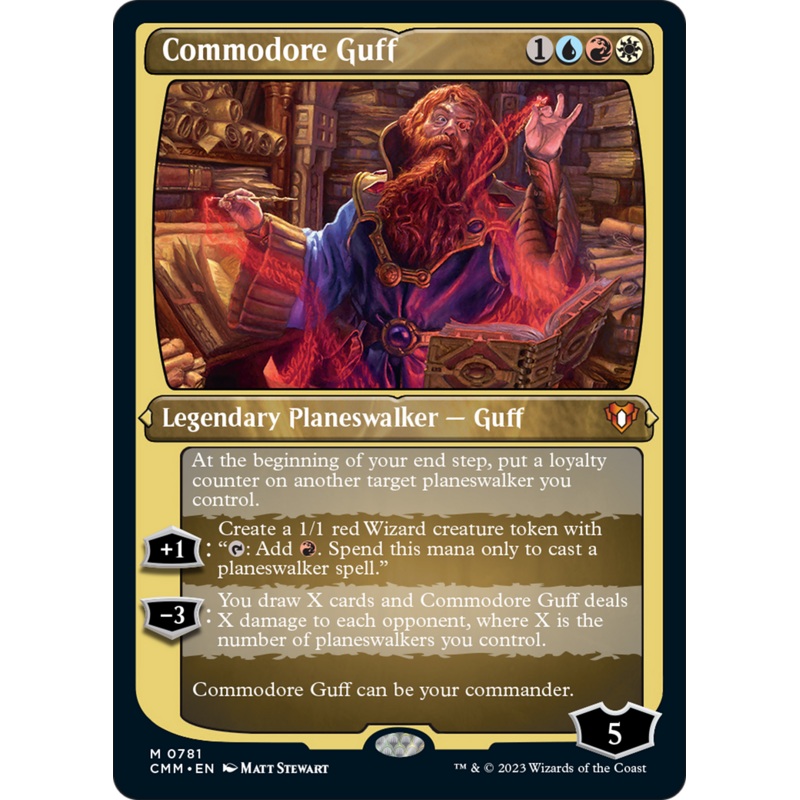 Commodore Guff (Display Commander) (Foil Etched) [Commander Masters]
