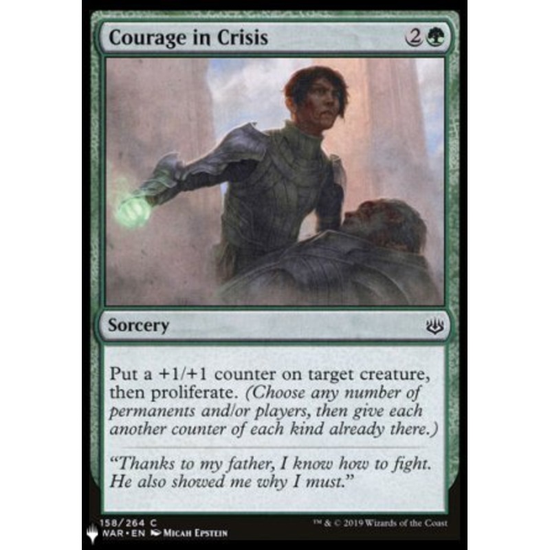 Courage in Crisis [The List]