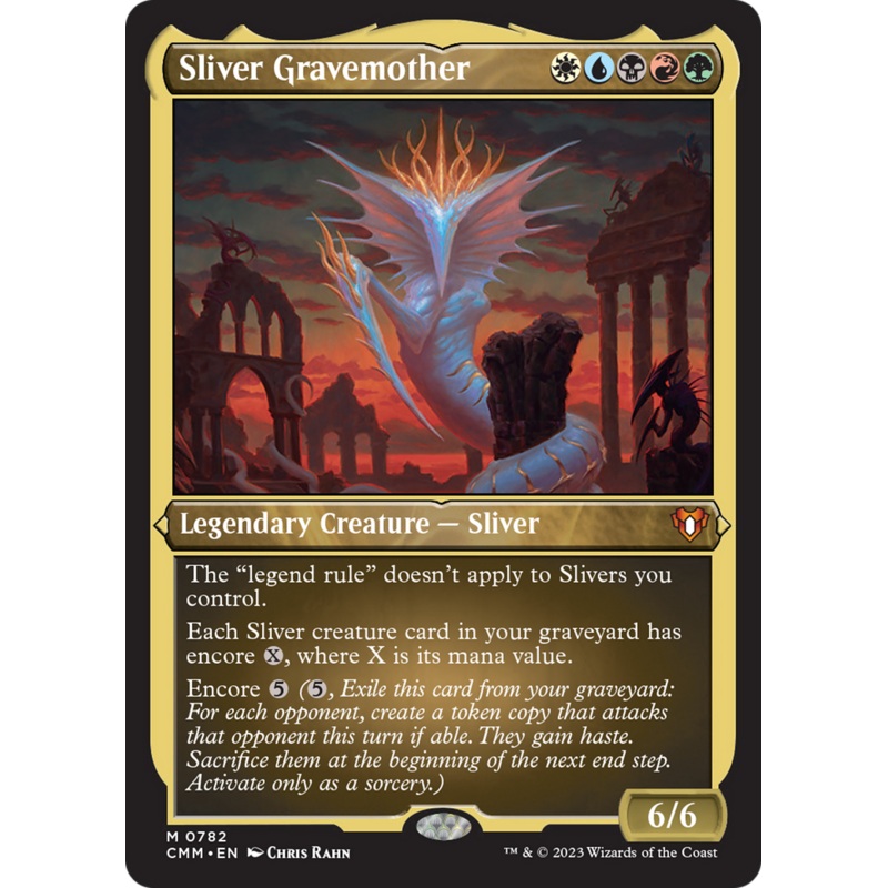 Sliver Gravemother (Display Commander) (Foil Etched) [Commander Masters]