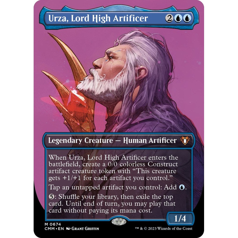 Urza, Lord High Artificer (Borderless Profile) [Commander Masters]