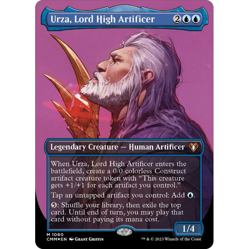 Urza, Lord High Artificer (Borderless Textured Foil Frame Break) [Commander Masters]