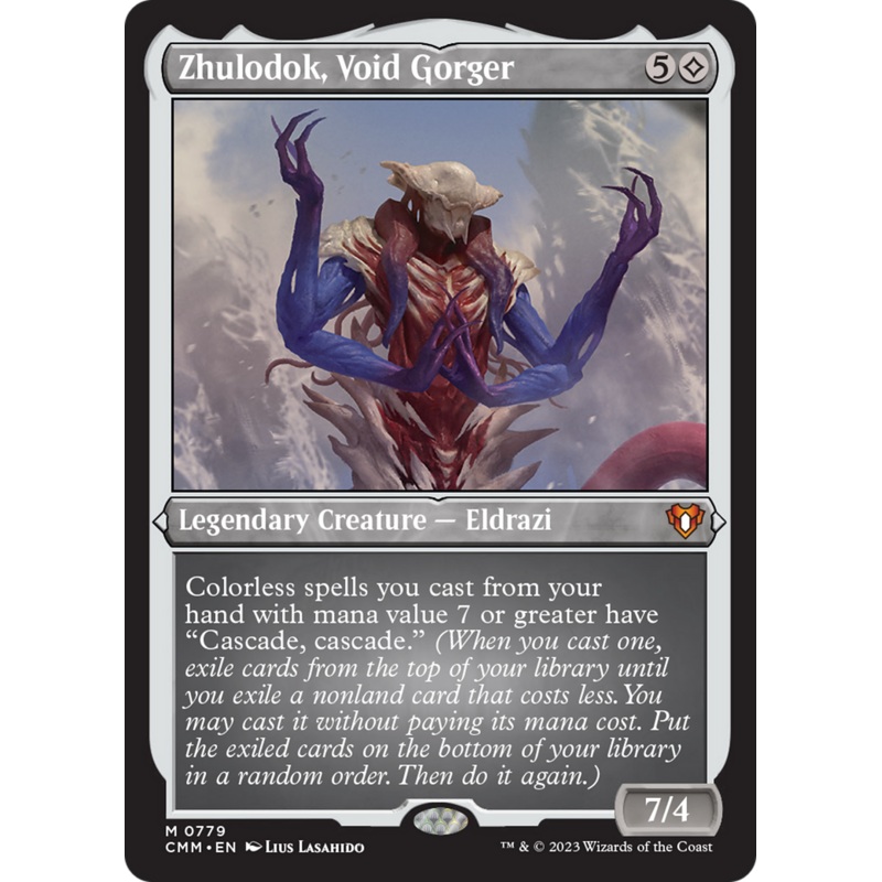 Zhulodok, Void Gorger (Display Commander) (Foil Etched) [Commander Masters]