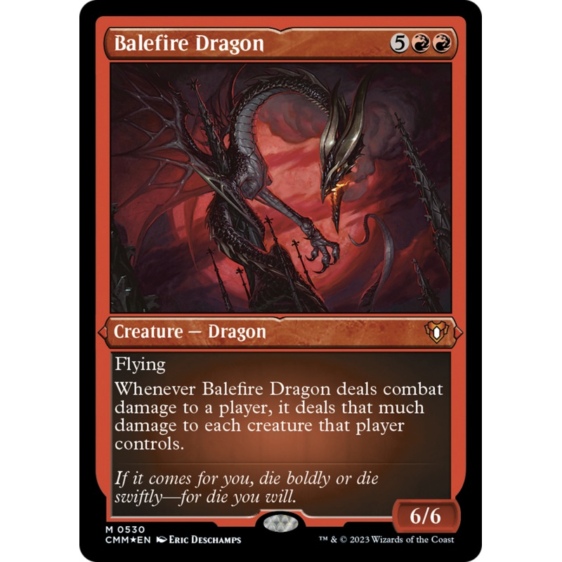 Balefire Dragon (Foil Etched) [Commander Masters]