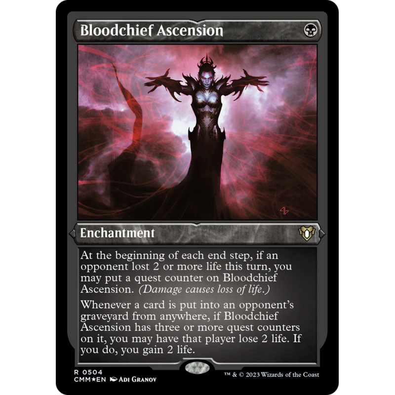 Bloodchief Ascension (Foil Etched) [Commander Masters]