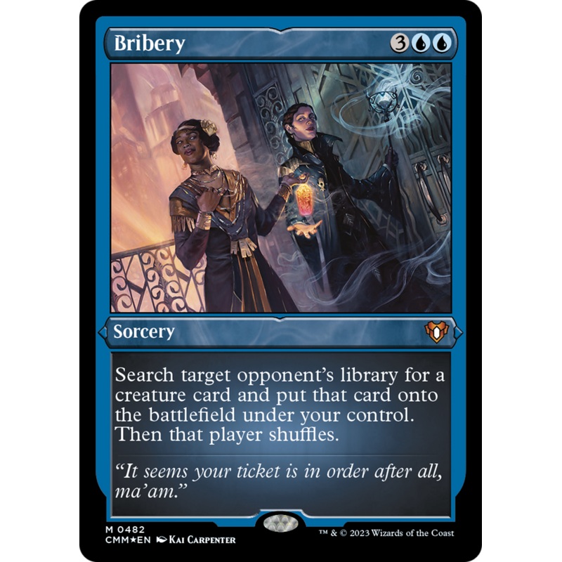 Bribery (Foil Etched) [Commander Masters]