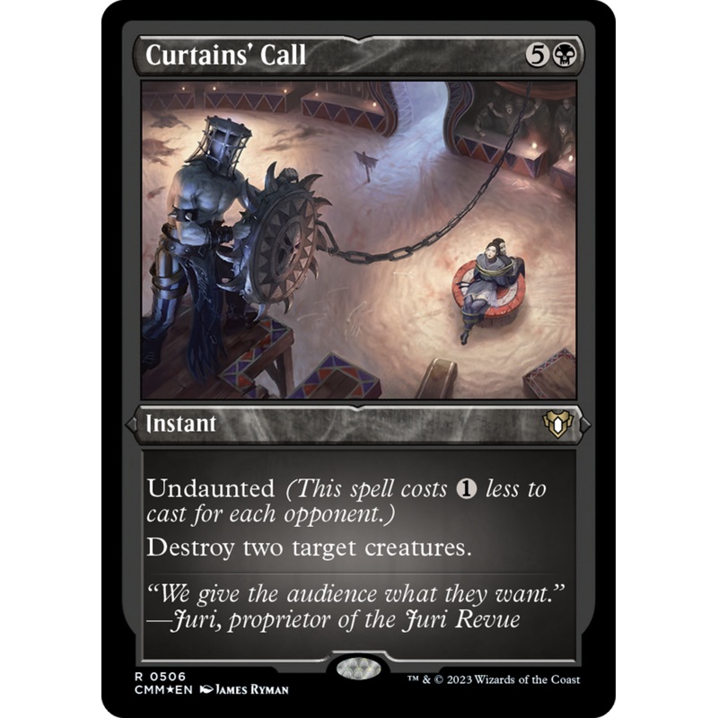 Curtains' Call (Foil Etched) [Commander Masters]