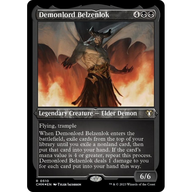 Demonlord Belzenlok (Foil Etched) [Commander Masters]