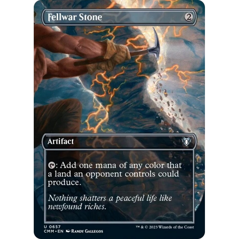 Fellwar Stone (Borderless Alternate Art) [Commander Masters]
