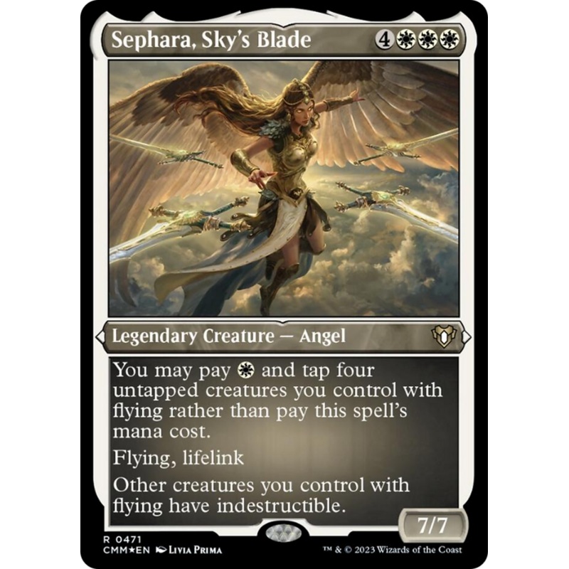 Sephara, Sky's Blade (Foil Etched) [Commander Masters]