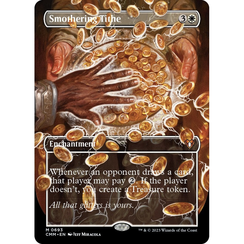 Smothering Tithe (Borderless Alternate Art) [Commander Masters]