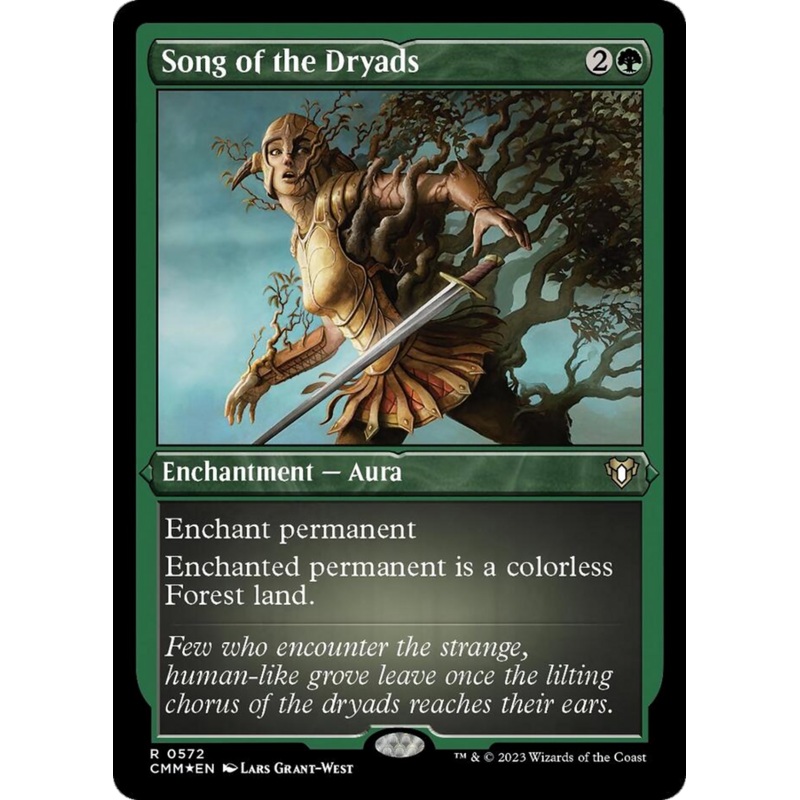 Song of the Dryads (Foil Etched) [Commander Masters]