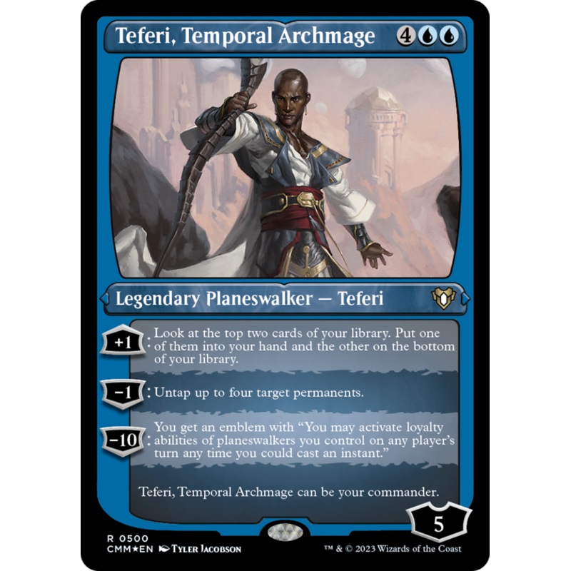 Teferi, Temporal Archmage (Foil Etched) [Commander Masters]