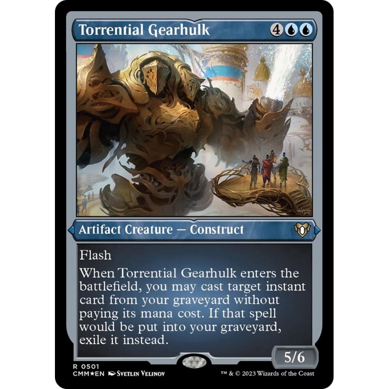 Torrential Gearhulk (Foil Etched) [Commander Masters]