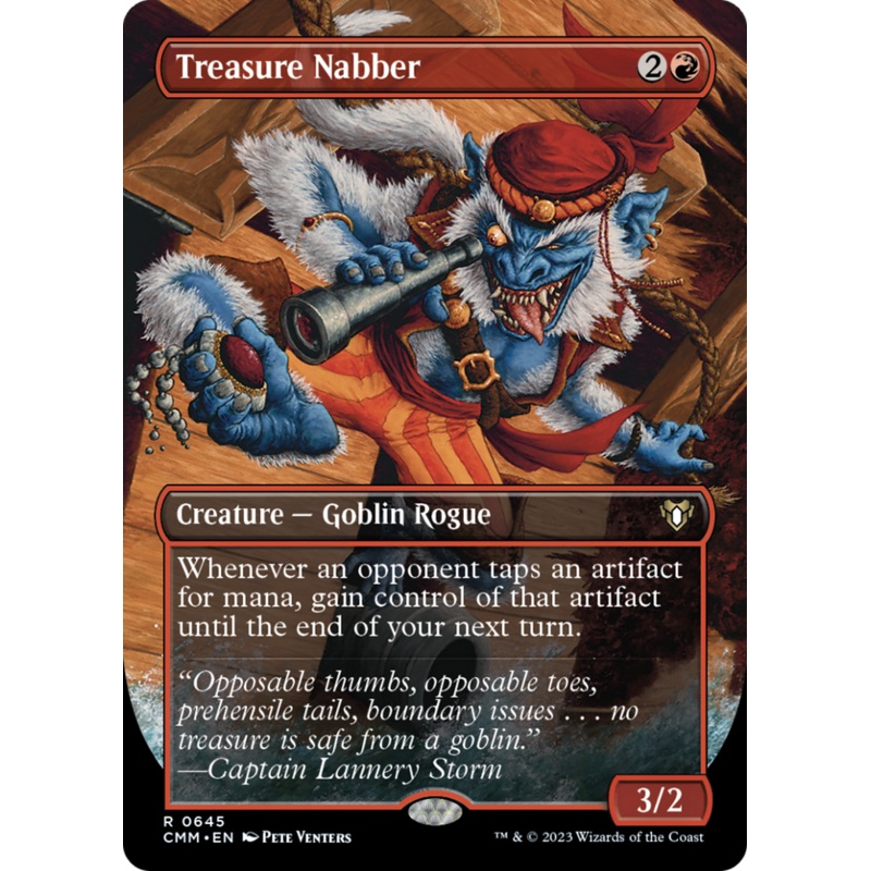 Treasure Nabber (Borderless Alternate Art) [Commander Masters]