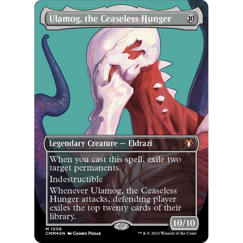 Ulamog, the Ceaseless Hunger (Borderless Textured Foil Frame Break) [Commander Masters]